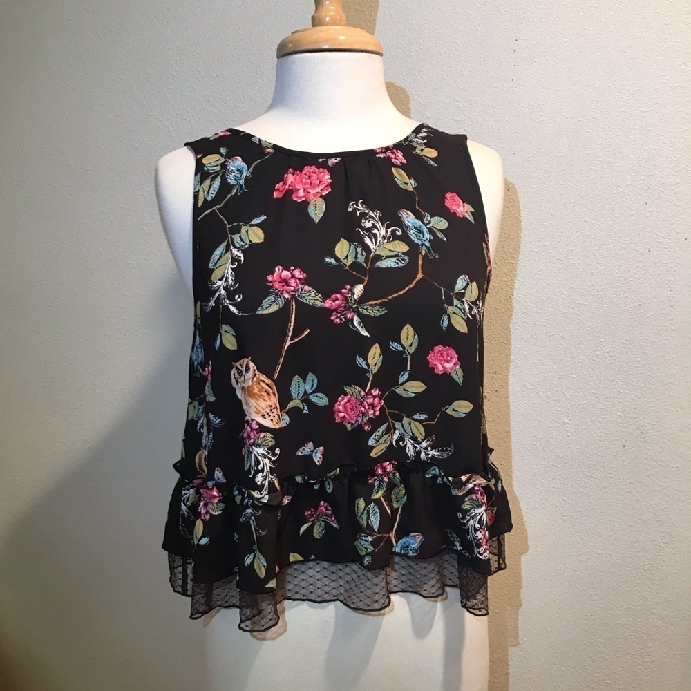 LC LAUREN CONRAD DESNEY crop peplums Snow White S